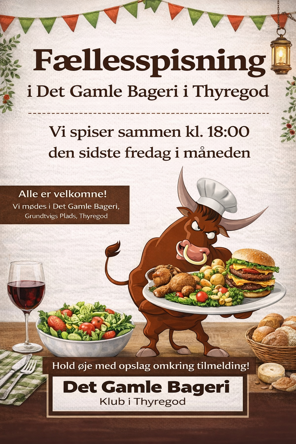 Fællesspisning I Det Gamle Bageri 2026