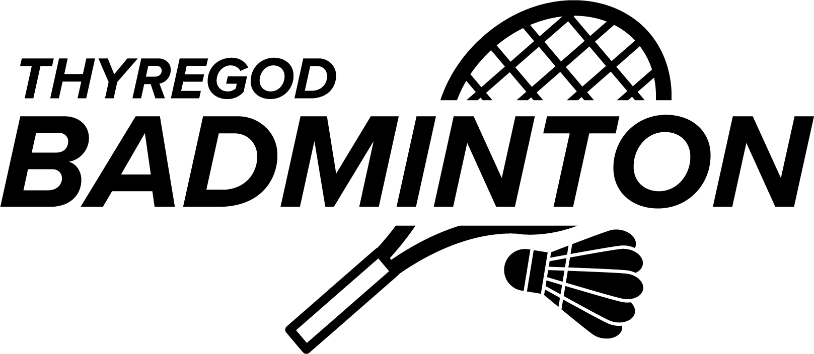 Thyregod Badminton Logo Sort