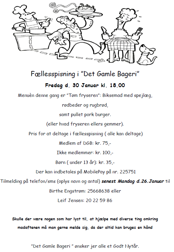 Fællesspisning 30.01.2026