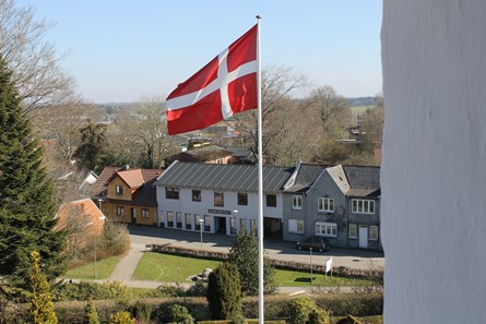 Kirkehuset Billede Fra Tårnet I Thyregod Kirke (1)