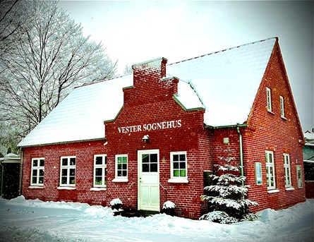 Sognehuset, Sejrupvej 12, en smuk vinterdag.
